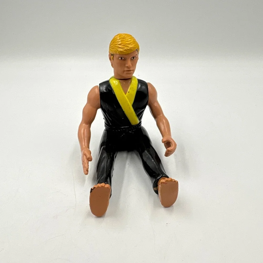 Remco Karate Kid Johnny Lawrence Action Figure 1986 Cobra Kai Black Gi Vintage